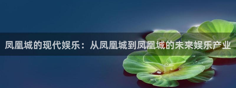 华润娱乐：凤凰城的现代娱乐：从凤凰城到凤凰城的未来娱乐产业